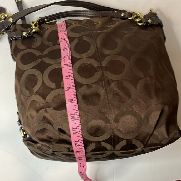 Coach brown monogram large bag - Picture 6 of 11